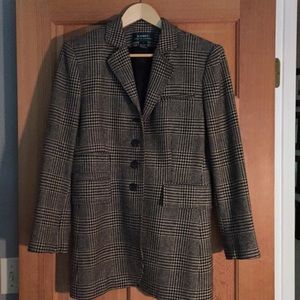 Ralph Lauren Vintage Wool Glen Plaid Blazer